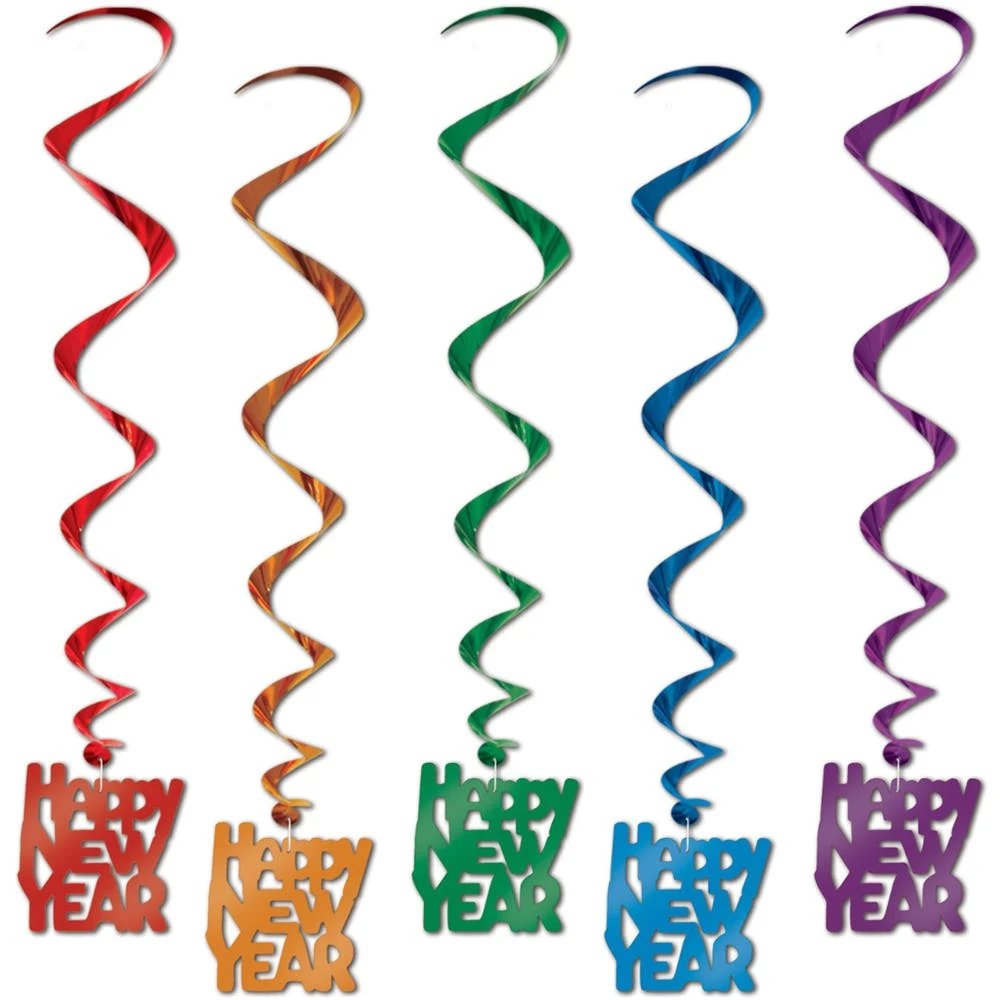 New Year Whirls - Assorted 33" 1
