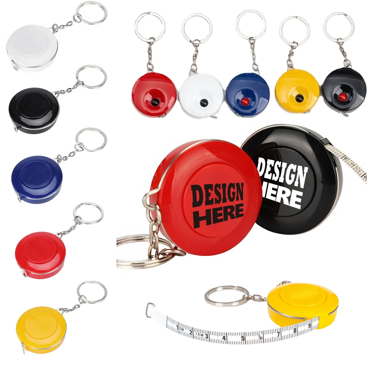 Compact Keychain with Measuring Tape 1