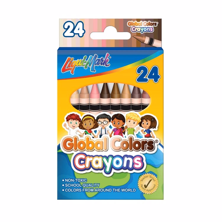 Global Colors Crayons - Assorted 24 Pack