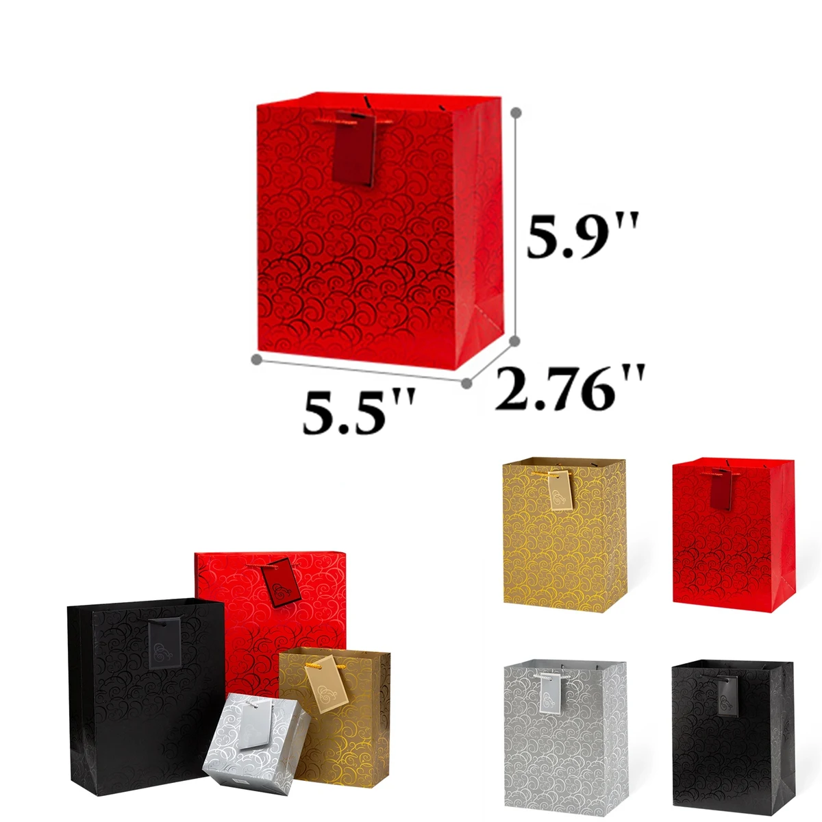 5.5'' Luxury Gift Bag MOQ 100PCS 1
