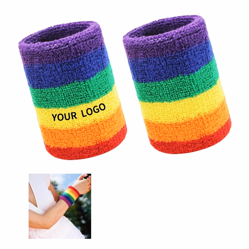 Absorbent Rainbow Band for Wrist Support