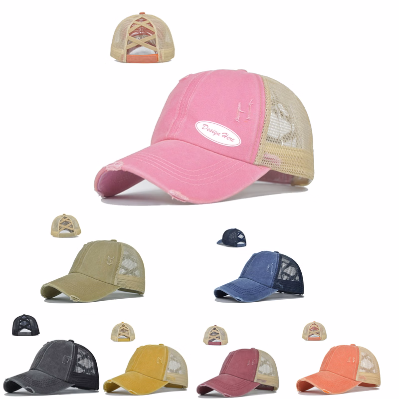 Adjustable Ponytail Hat with Soft, Lightweight Fabric