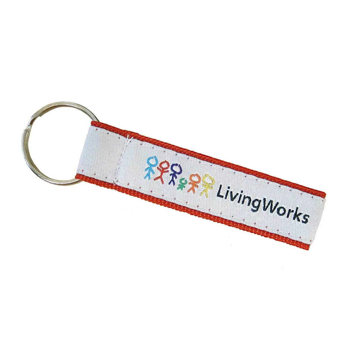 3" Woven Key Strap w/ Split Ring - "Elite" Weave 1