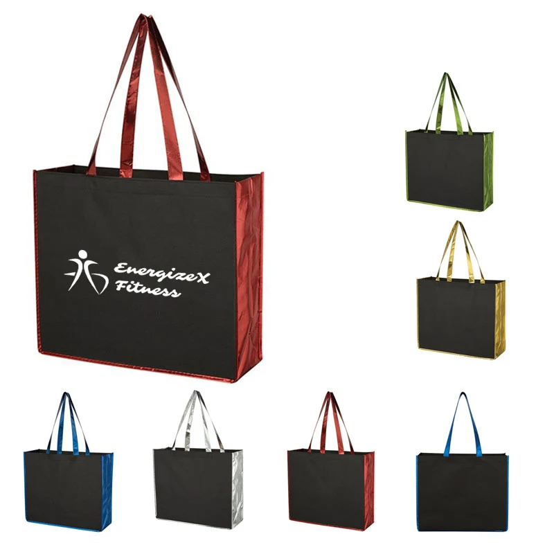 Non-Woven Tote Bag with Metallic Lining 1