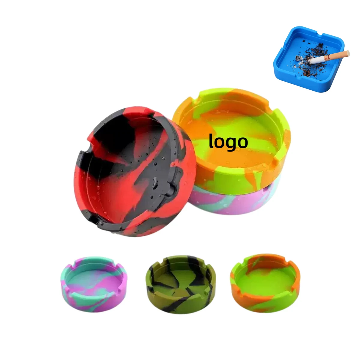 Silicone Portable Ashtray 1