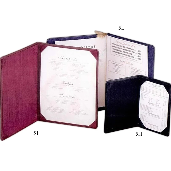 Leather menu cover 1