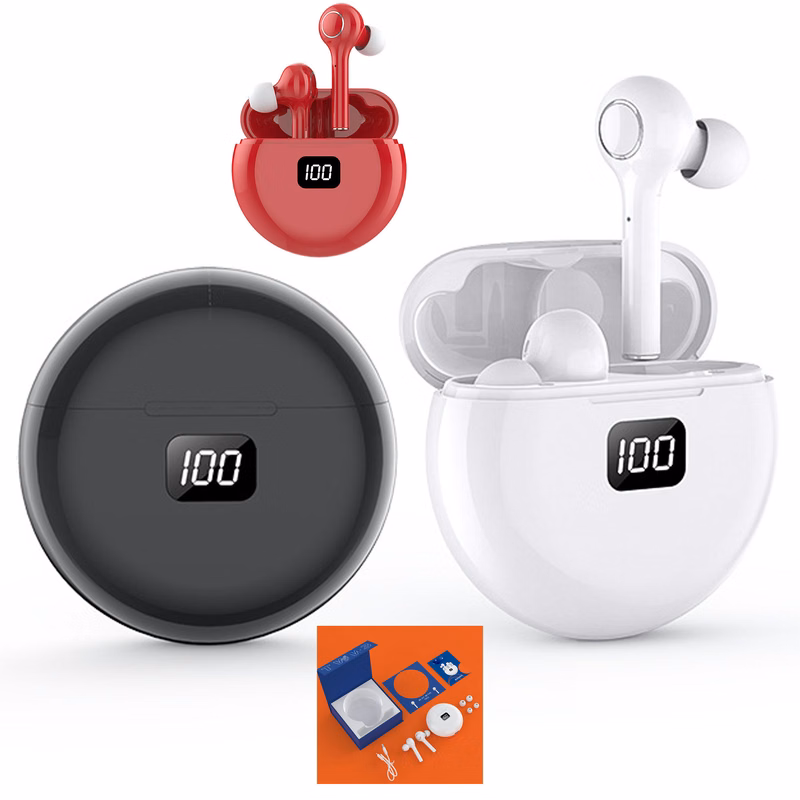 Round Bluetooth Headphones Stereo Sound Earphones