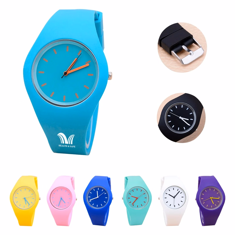 Silicone Watch Candy Color Ladies