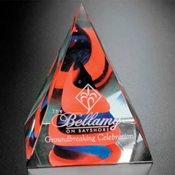 Swirl Pyramid - Red/Blue 1