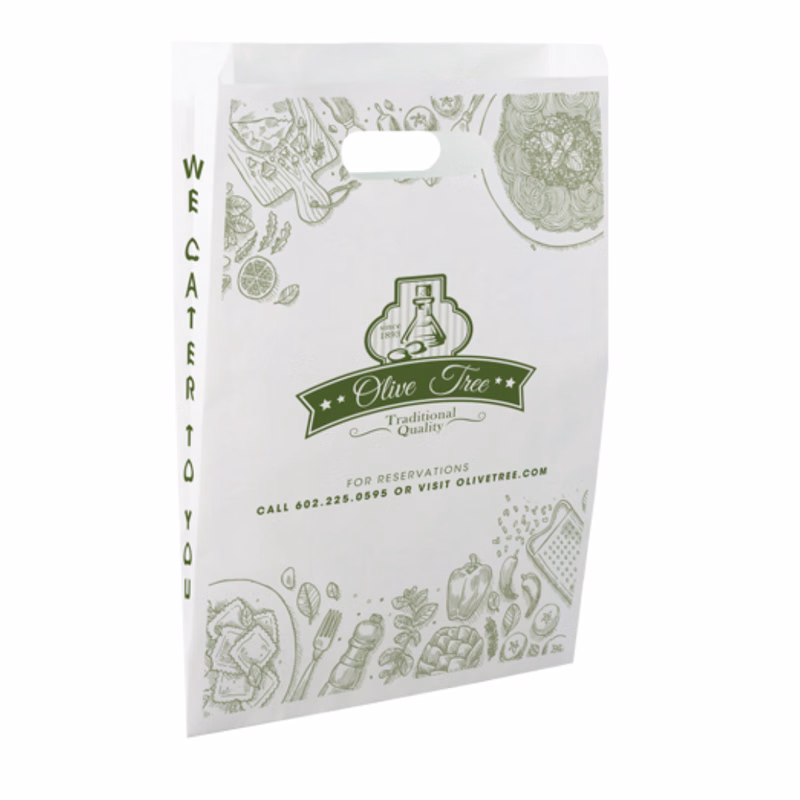 One Color 2-Sided Paper Merchant Bag (9" x 13" x 2.5")