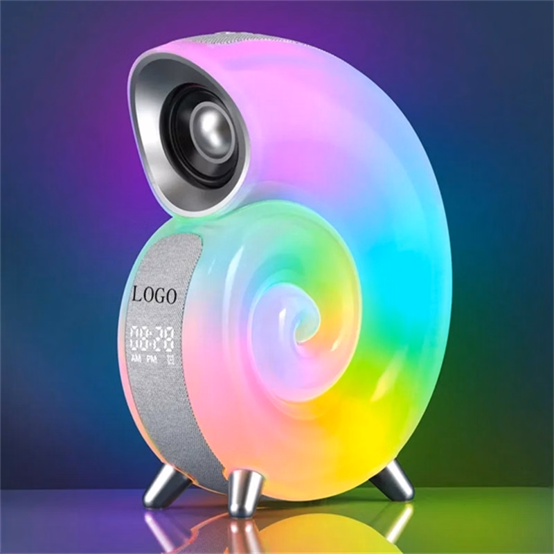 Conch Bluetooth Speaker with Led Light 16M APP Lamp Clock