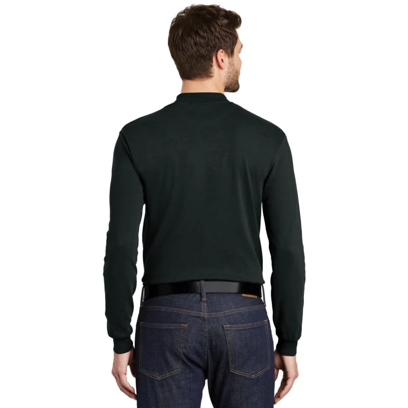 Port Authority Interlock Knit Mock Turtleneck. 1