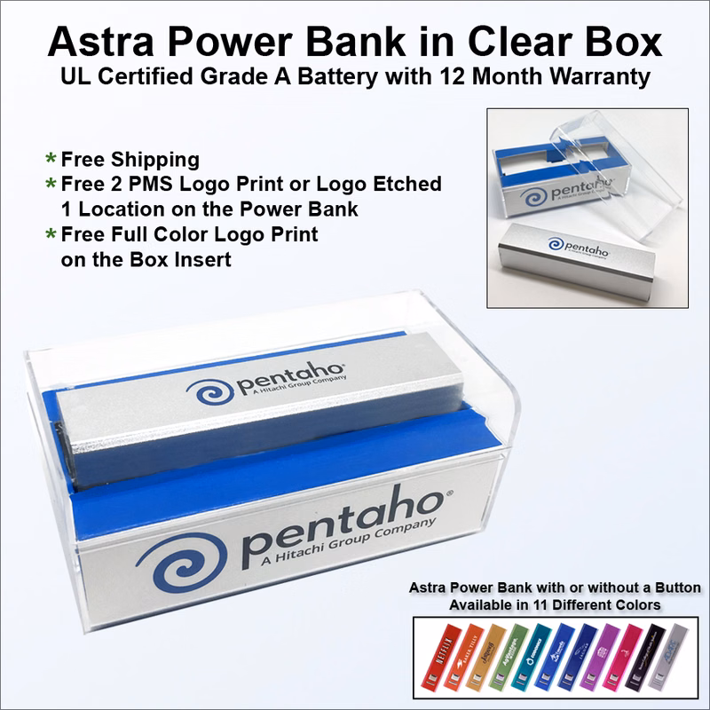 Astra Power Bank in Clear Box 2800 mAh