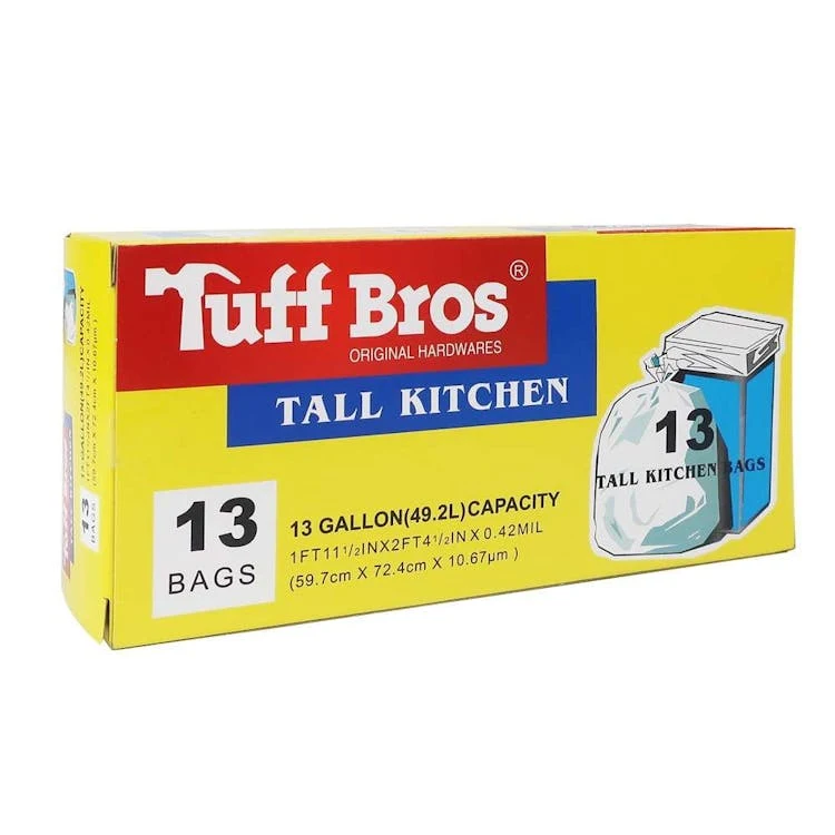 Tuff Bros Tall Kitchen Bags - 13 Gallon 0.42 mil 1