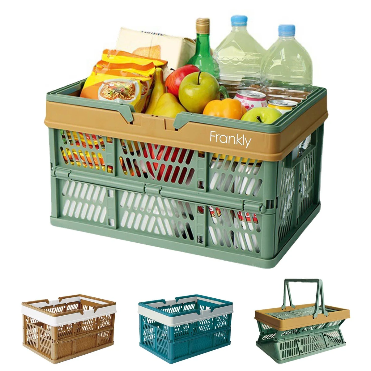 Plastic Foldable Shopping Basket 1