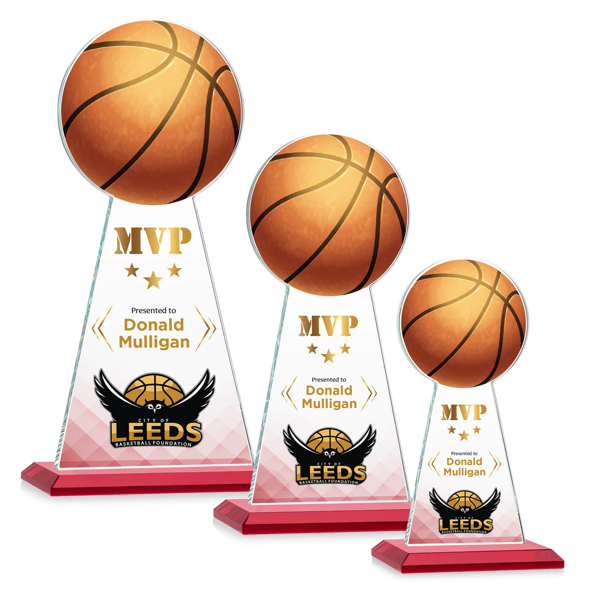 Edenwood Basketball VividPrint™ Award - Red 1