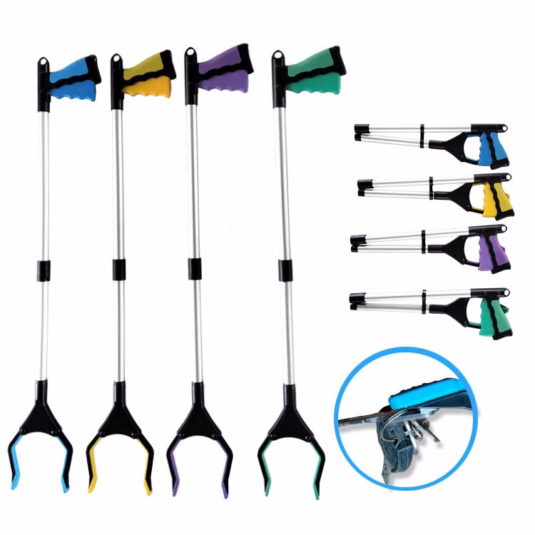 Foldable Grabber with Magnet Rotating Jaw And Hook
