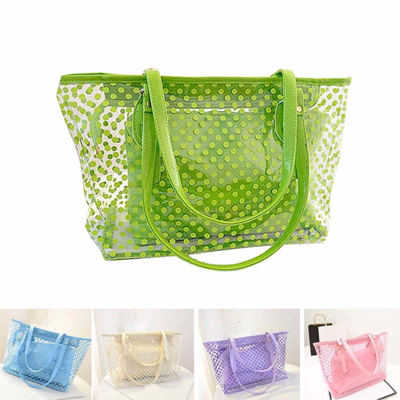 Large Candy Color Clear Shoulder Bag