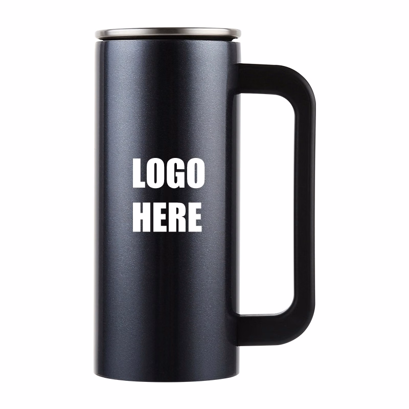Custom 12 oz Stainless Steel Coffee Tumbler With Handle
