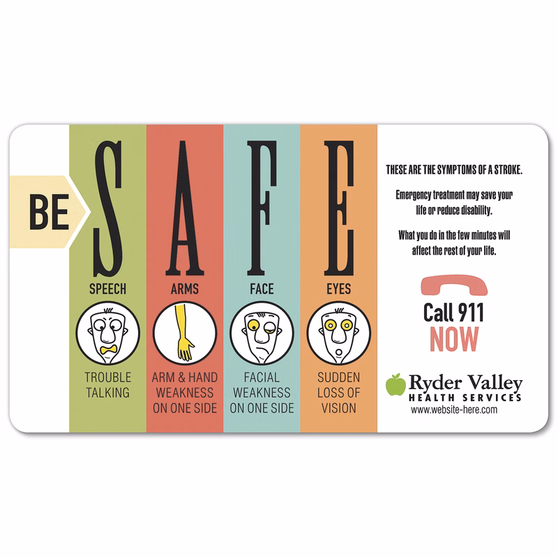 Custom Size / Shape - UV-Coated (1S) Paper Card (10 Out) - 10 pt.