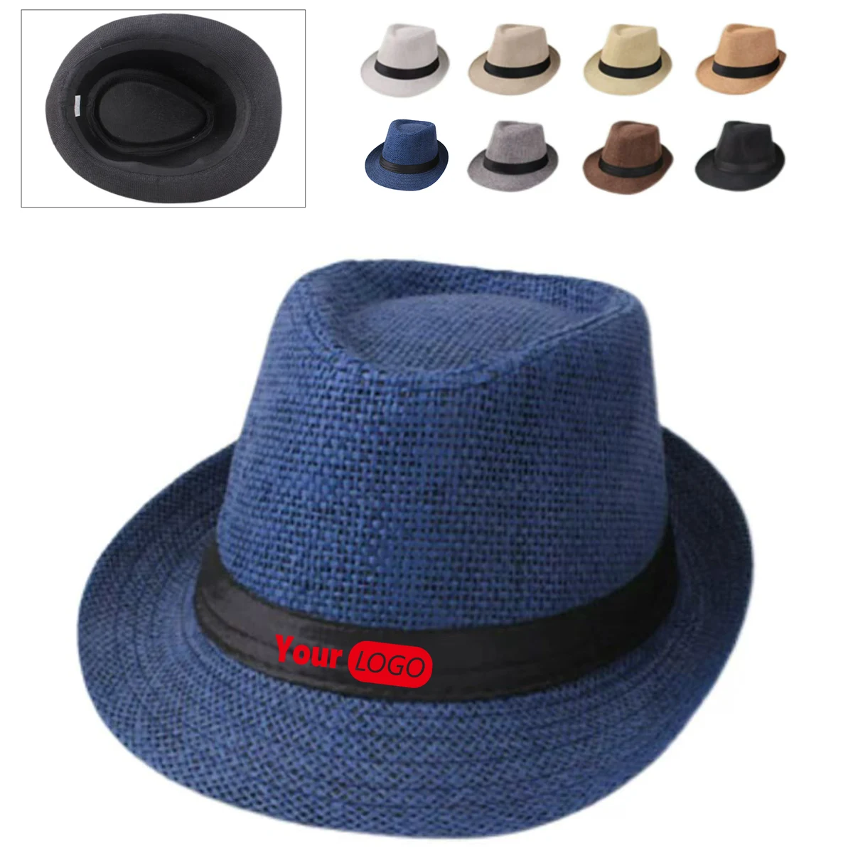 Fedora Hat Made of Natural Straw 1