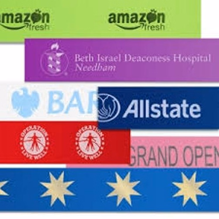 4" X 10 ft Custom Imprinted Ceremonial Ribbon