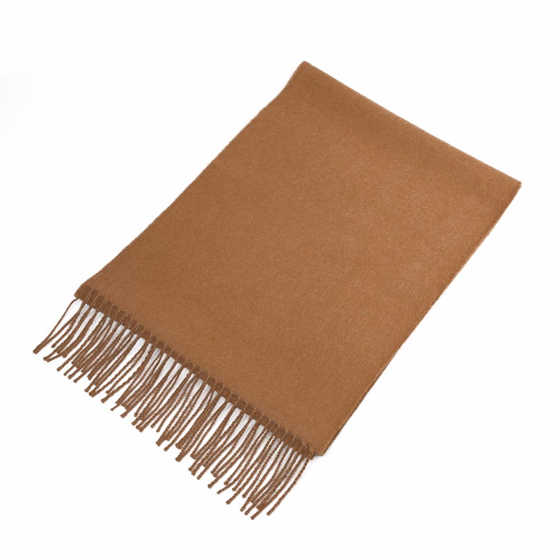 Tan 100% Cashmere Winter Scarf
