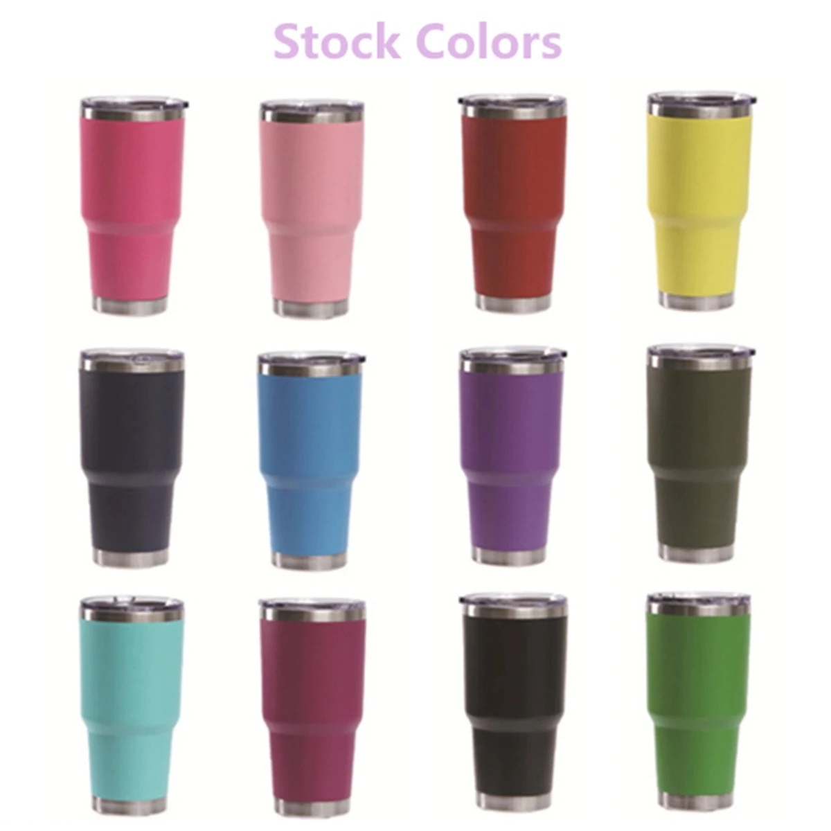 30Oz Insulated Tumbler With Lids Coffee Cup 1