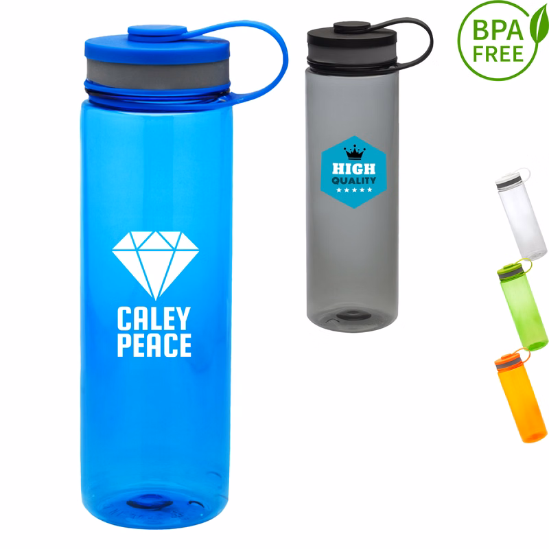 26 oz. BPA free Wide Mouth Sports Bottles w/ Tethered Lid
