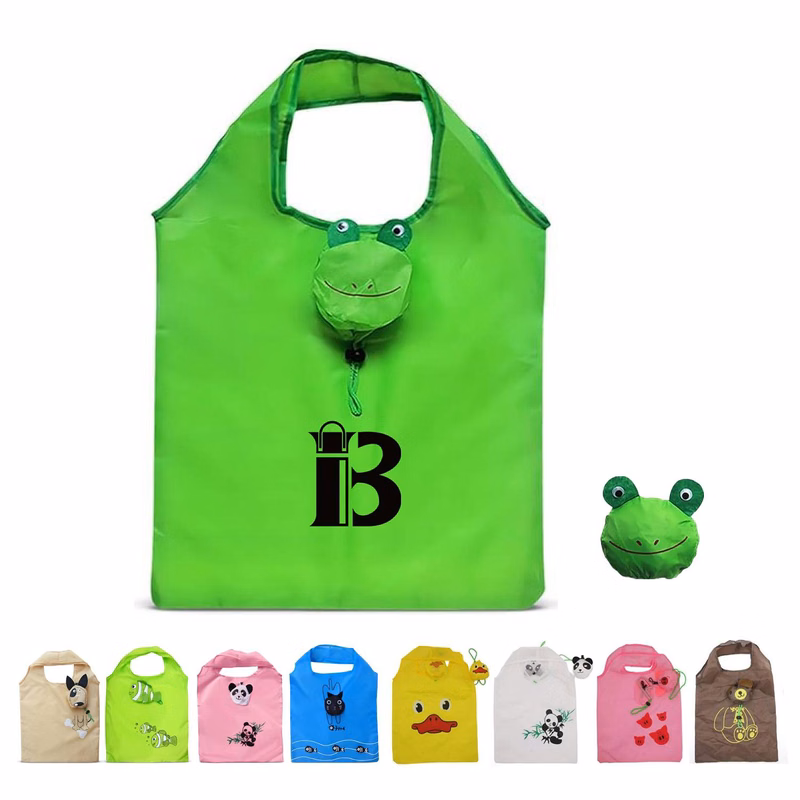 Foldable Animal Polyester Shopping Bag Grocery Pouch