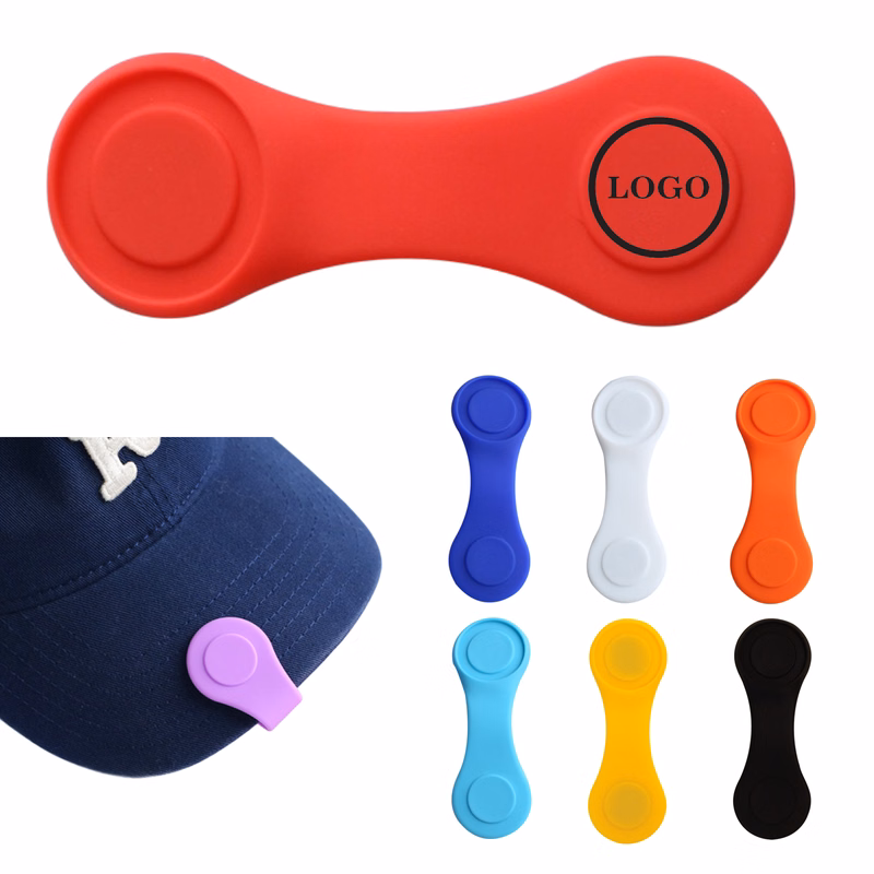 Solid Color Lightweight Silicone Golf Hat Clip MOQ 50