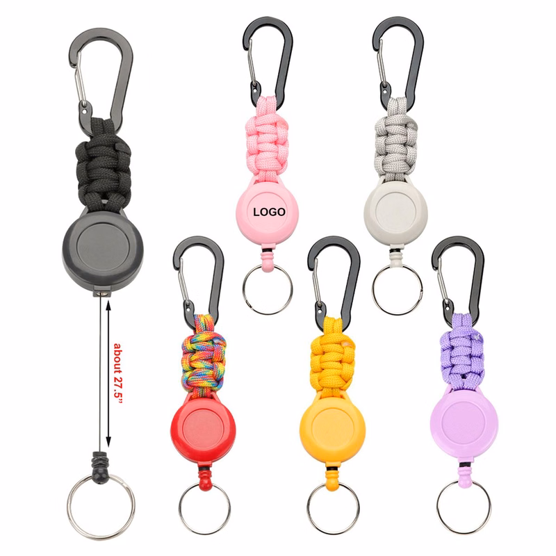 Braided Paracord Retractable
Key Reel
