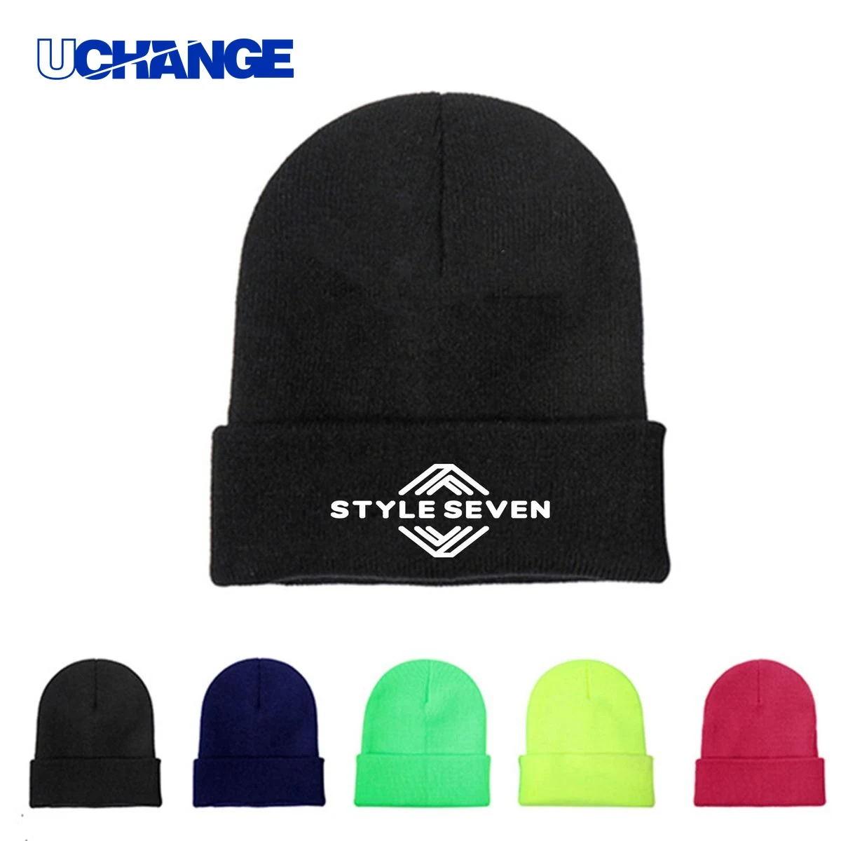 Ribbed Hem Beanie Hat Headwear 1