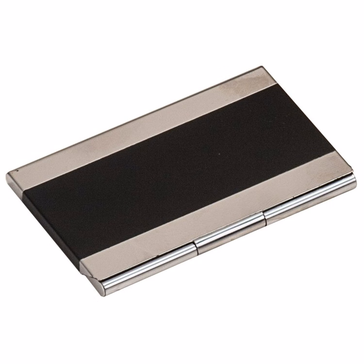 Black Metal Business Card Holder