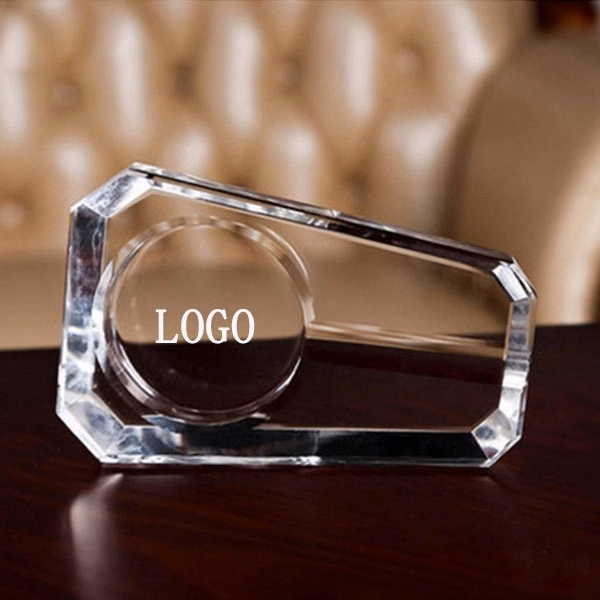 Single Cigar Rest Crystal Ashtray