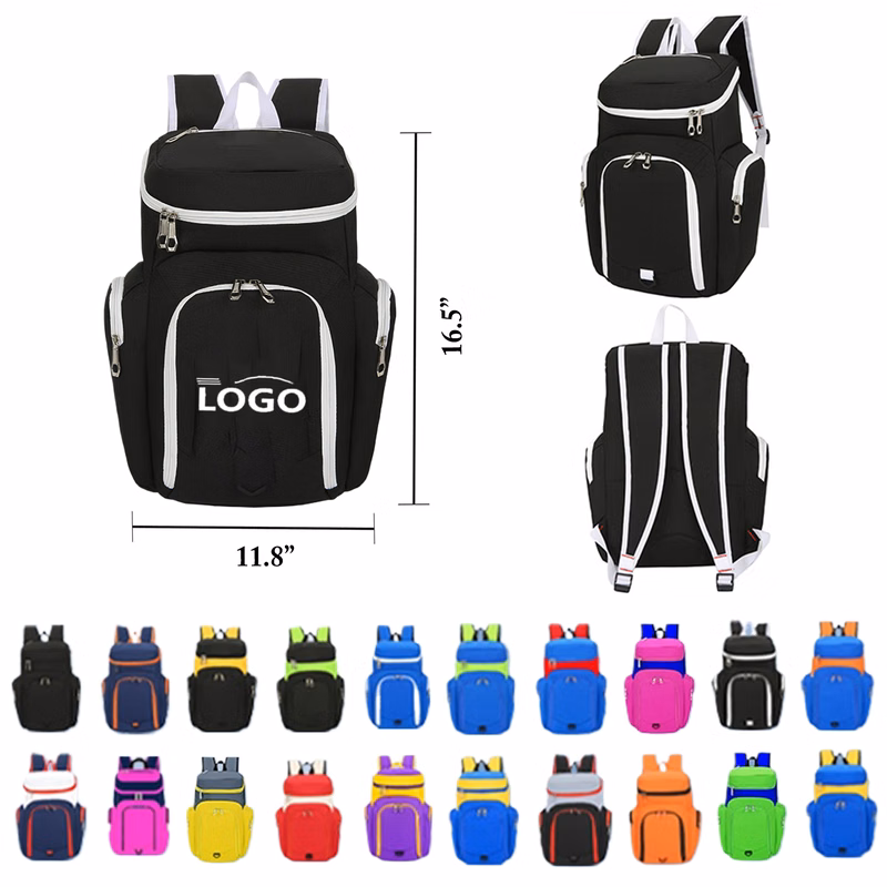 Custom Backpack With Shoe Ball Compartment