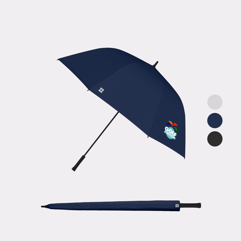 Weatherman® 100% Recycled 56″ arc UPF 50+ Golf Essentials Umbrella