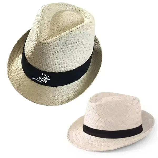Stylish Fedora Paper Straw Summer Beach Sun Panama Hat 1