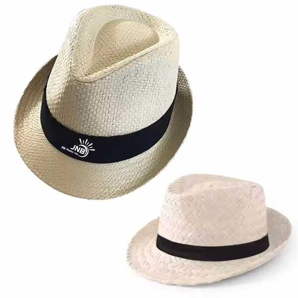 Stylish Fedora Paper Straw Summer Beach Sun Panama Hat