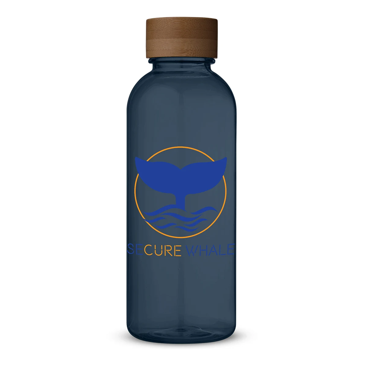 22 oz Hydration Bottle With Bamboo Lid, custom water bottle with logo imprint 1