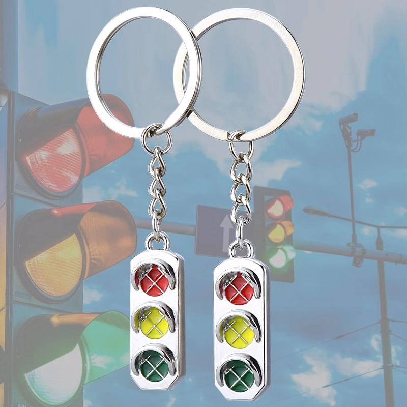 traffic light key chain