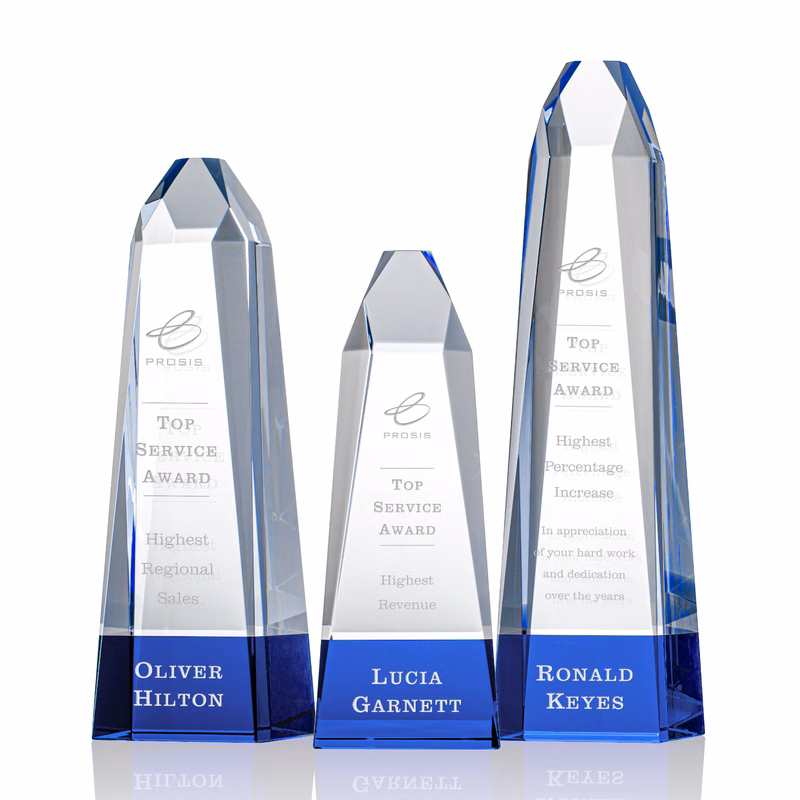 Radiant Obelisk Award - Blue