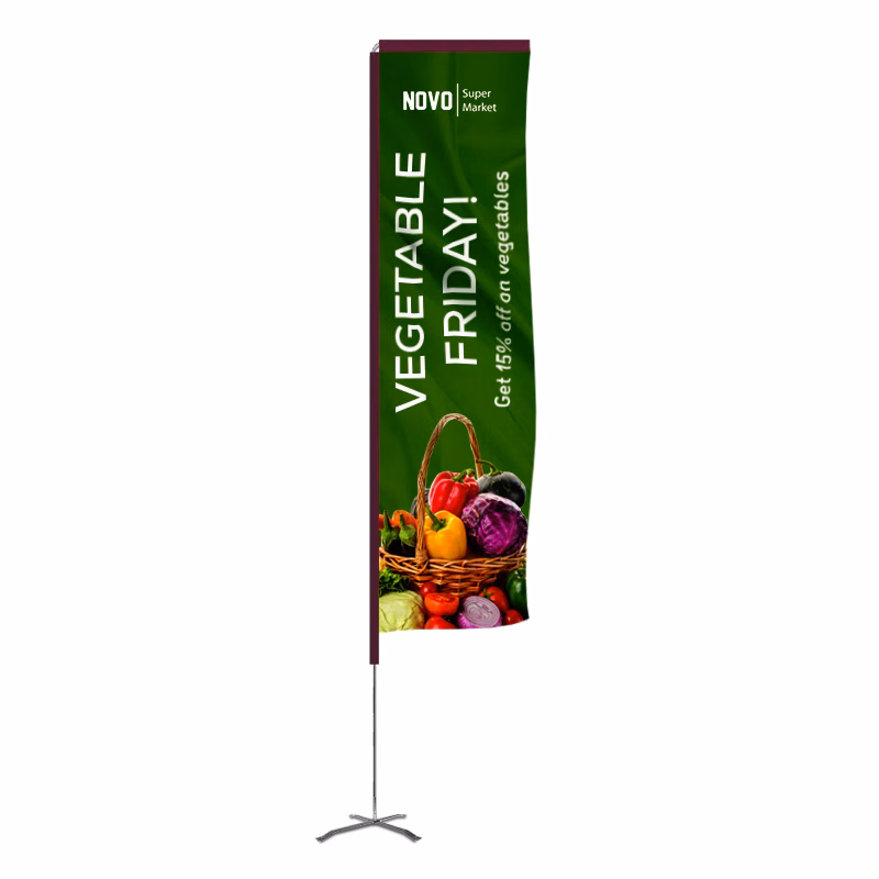 Elbow Banner™ Rectangle Flag Only - Single-Sided - 13'