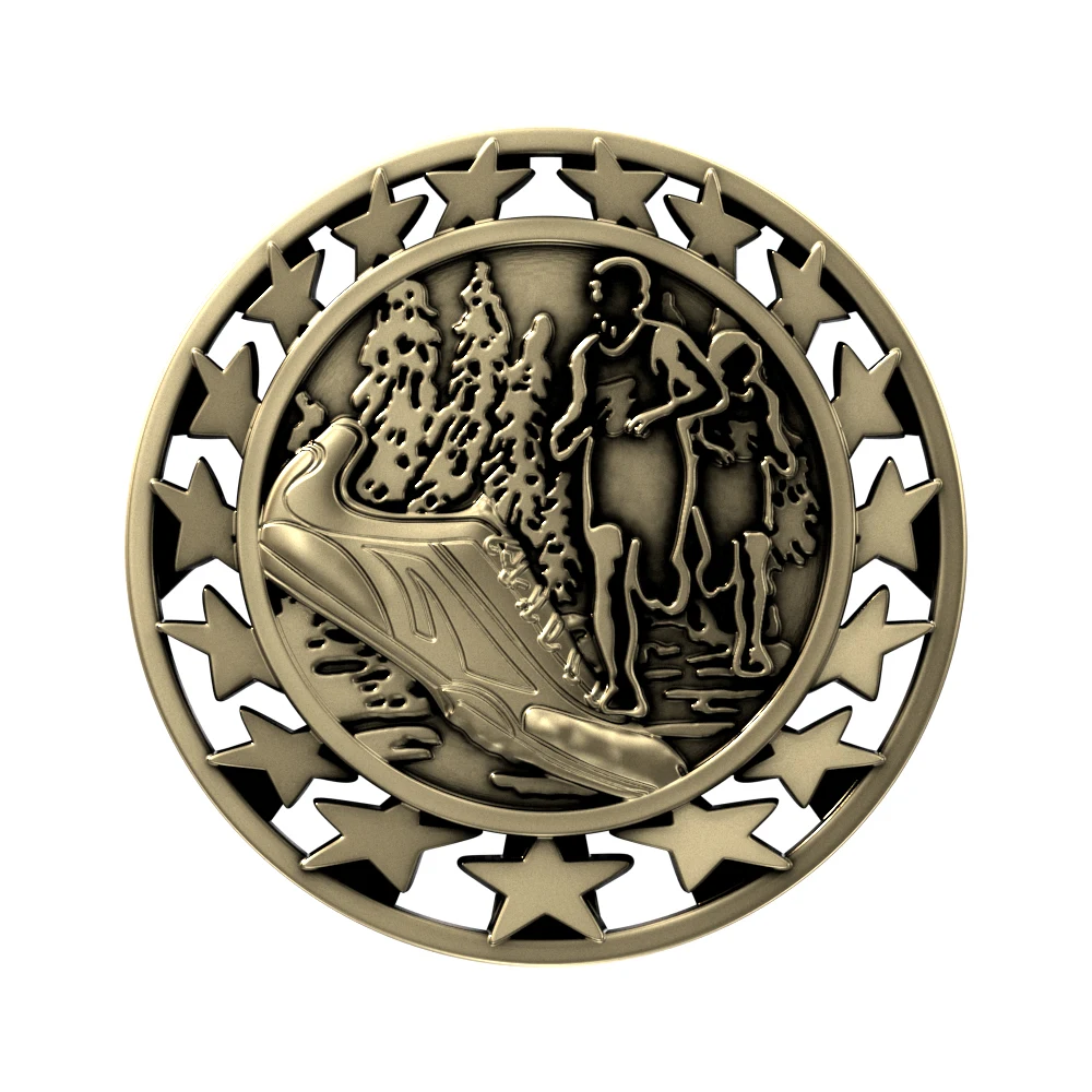 Cross Country Star Medallion (2-1/2") 1