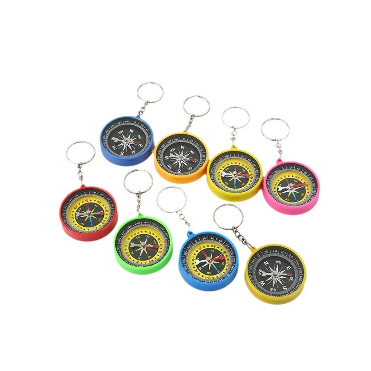 2"D Compass Color Keychain 1