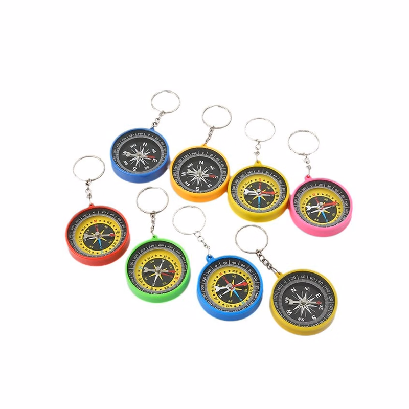 2"D Compass Color Keychain