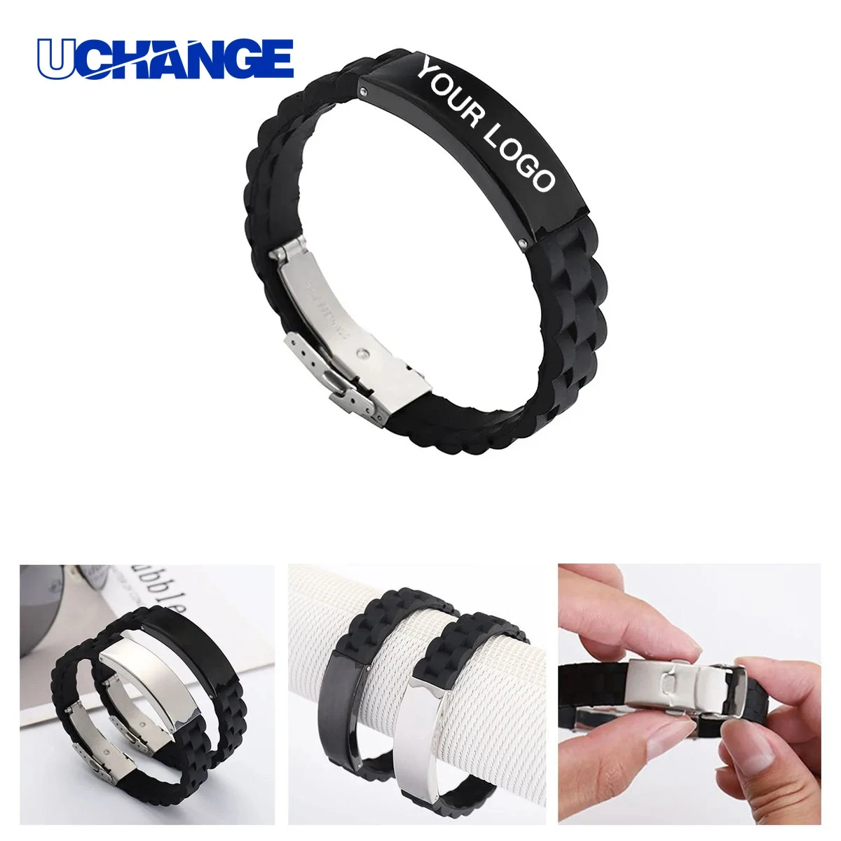 Stainless Steel Silicone Bracelet 1