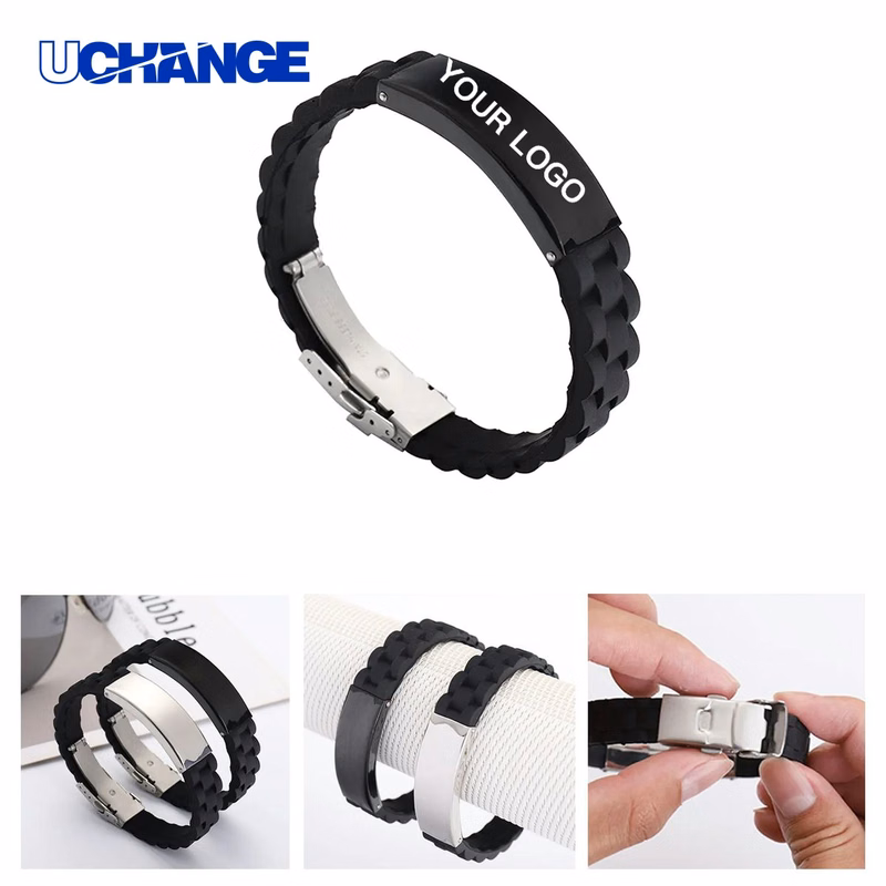 Stainless Steel Silicone Bracelet