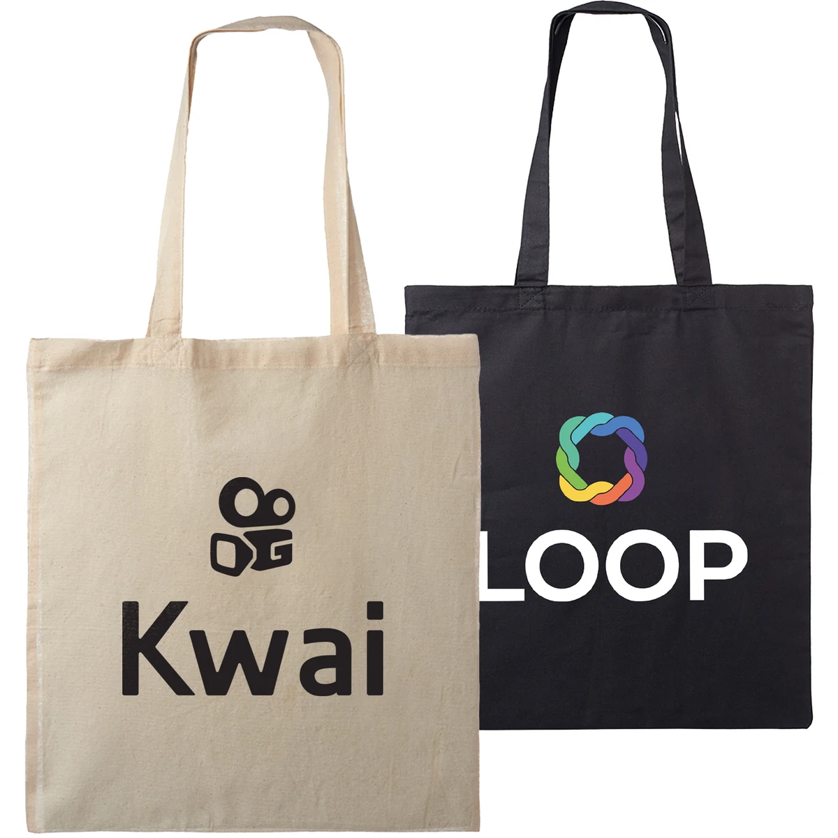 Natural Cotton Fiber Tote Bag, custom tote bag with logo imprint 1