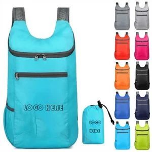 Foldable Carry-On Backpack w/ Drawstring Pouch 1